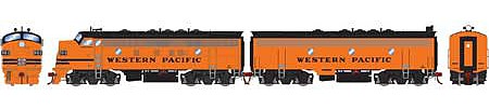 Athearn HO F7A/F7B, WP/Freight #915d/#923c