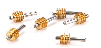 Athearn Worm Gear with Shaft Brass (6) HO Scale Miscellaneous Train Part #g40063
