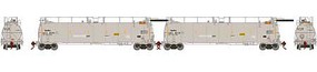 Athearn HO TankTrain Intermediate, GATX/White #2 (2) Athearn HO TankTrain Intermediate, GATX/White #2 (2)