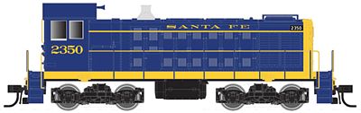 Atlas Alco S2 Santa Fe #2350 (blue, yellow) HO Scale Model Train Diesel Locomotive #10001477