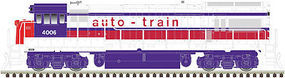 Atlas U36B Auto Train #4006 with sound HO Scale Model Train Diesel Locomotive #10002351 Atlas U36B Auto Train #4006 with sound HO Scale Model Train Diesel Locomotive #10002351