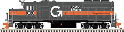 Atlas EMD GP40-2 DC Guilford Rail System B&M #301 HO Scale Model Train Diesel Locomotive #10002577