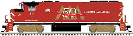 Atlas GP40-2(W) DCC Vermont Rail #311 HO Scale Model Train Diesel Locomotive #10002725