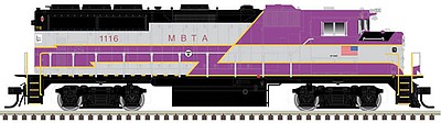 Atlas GMD GP40-2W Mass Bay Transit Authority HO Scale Model Train Diesel Locomotive #10002735