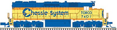 Atlas EMD SD35 Low Nose Chessie System TORCO 7802 HO Scale Model Train Diesel Locomotive #10002788