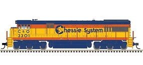 Atlas U30C Chessie #3301 DCC with Sound HO Scale Model Train Diesel Locomotive #10003921