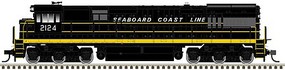 Atlas U30C Phase 1 DCC Seaboard Coast Line #2124 HO Scale Model Train Diesel Locomotive #10003925