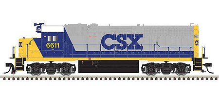 Atlas GP-40 CSX #6641 with light (DCC) HO Scale Model Train Diesel Locomotive #10004028