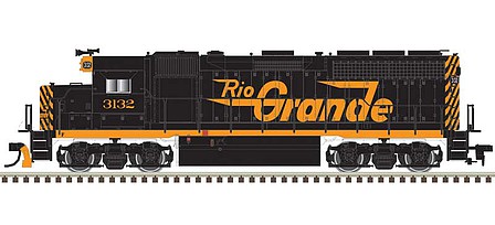 Atlas GP-40 Rio Grande #3132 with light (DCC) HO Scale Model Train Diesel Locomotive #10004042