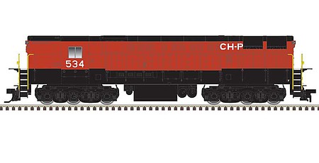 Atlas FM H-24-66 Phase 1A Trainmaster - Standard DC - Master(R) Silver Chihuahua Pacific #534 (orange, black)
