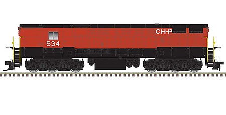 Atlas FM H-24-66 Phase 1A Trainmaster - Standard DC - Master(R) Silver Chihuahua Pacific #535 (orange, black)