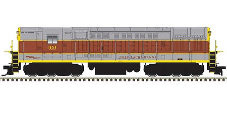 Atlas FM H-24-66 Phase 1A Trainmaster - Standard DC - Master(R) Silver Erie Lackawanna #1854 (gray, maroon, yellow, maroon roadname)