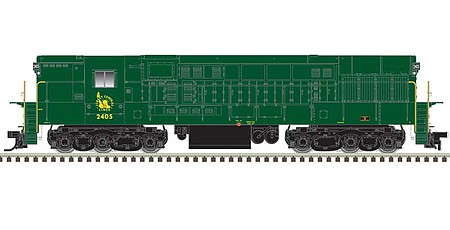 Atlas FM H-24-66 Phase 1B Trainmaster - Standard DC - Master(R) Silver Central Railroad of New Jersey #2403 (green, gold, no stripes)