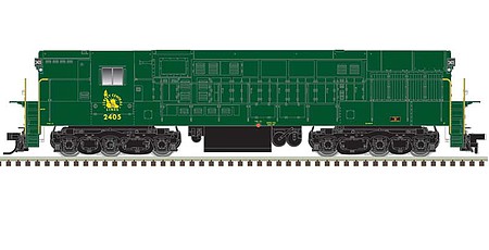 Atlas FM H-24-66 Phase 1B Trainmaster - Standard DC - Master(R) Silver Central Railroad of New Jersey #2405 (green, gold, no stripes)