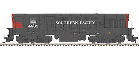 Atlas FM H-24-66 Phase 1B Trainmaster - Standard DC - Master(R) Silver Southern Pacific #4803 (gray, red)