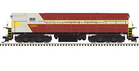 Atlas FM H-24-66 Phase 2 Trainmaster - Standard DC - Master(R) Silver Canadian Pacific #8913 (Late Scheme, gray, maroon, yellow)