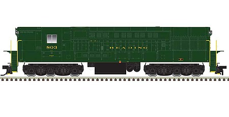 Atlas FM H-24-66 Phase 1B Trainmaster - LokSound & DCC - Master(R) Gold Reading #803 (green, gold)