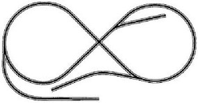 Atlas HO-9- Code 83 Figure 8 w/Spurs (Drop) Atlas HO-9- Code 83 Figure 8 w/Spurs (Drop)