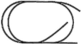 HO-13- Code 83 Simple Oval w/Spurs(Drop)