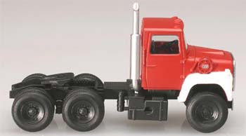 Atlas 1984 Ford 9000 LNT 3-Axle Semi Tractor Red White HO Scale Model Railroad Roadway Vehicle #1237