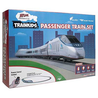 Atlas Trainkids Amtrak/ Acela Passenger Set HO Scale Model Railroad Train Set #15000000