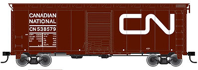 Atlas AAR Post-War Boxcar w/6 Door Canadian National HO Scale Model Train Feight Car #20001389