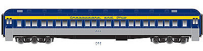 Atlas Heavyweight Paired-Window Coach Chesapeake & Ohio HO Scale Model Train Passenger Car #20001713
