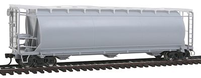 Atlas ACF 3 Bay Cylindrical Hopper Undecorated HO Scale Model Train