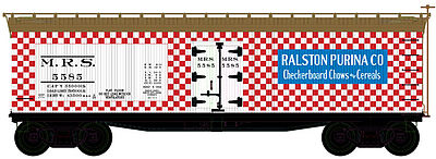 Atlas 40 Wood Reefer Ralston-Purina #5592 HO Scale Model Train Freight Car #20002014