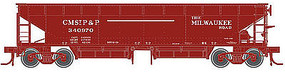 Atlas 70-Ton Hart Ballast Car Milwaukee Road #340931 HO Scale Model Train Freight Car #20002827 Atlas 70-Ton Hart Ballast Car Milwaukee Road #340931 HO Scale Model Train Freight Car #20002827