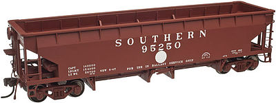 Atlas 70-Ton Hart Ballast Car 3-Pack Southern Railway HO Scale Model Train Freight Car #20002834