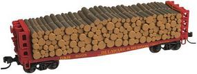 Atlas 42' Pulpwood Flatcar Delaware & Hudson HO Scale Model Train Freight Car #20002871 Atlas 42' Pulpwood Flatcar Delaware & Hudson HO Scale Model Train Freight Car #20002871