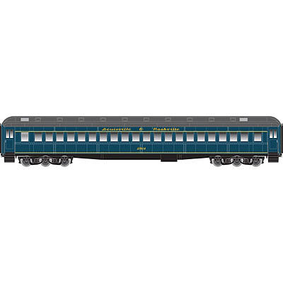 Atlas Single-Window Coach Louisville & Nashville #2509 HO Scale Model Train Passenger Car #20003051