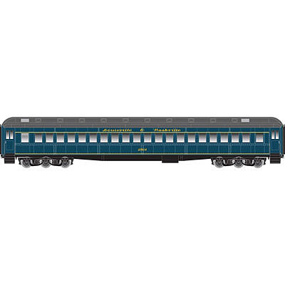 Atlas Single-Window Coach Louisville & Nashville #2516 HO Scale Model Train Passenger Car #20003052