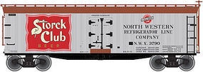 40' Wood Reefer Storck Club Beer NWX #3799 HO Scale Model Train Freight Car #20003092