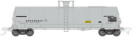 Atlas 17,360 gallon Tank Car DOW #80000 HO Scale Model Train Freight Car #20003447