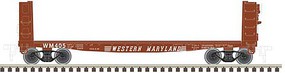 Atlas Pulpwood Flatcar Western Maryland #401 HO Scale Model Train Freight Car #20004663