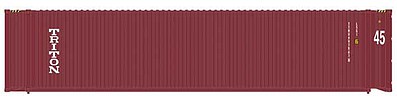Atlas 45 Corrugated Container 3-Pack Triton Set 2 HO Scale Model Train Freight Car Load #20004695