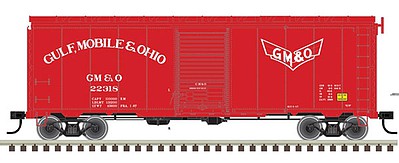 Atlas 40 Postwar Boxcar Gulf, Mobile & Ohio #26318 HO Scale Model Train Freight Car #20004778