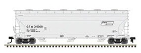 Atlas 4650 Centerflow Covered Hopper Grand Trunk Western HO Scale Model Train Freight Car #20004796