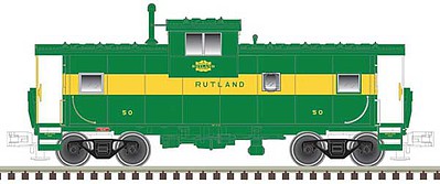 Atlas Extended Vision Caboose Rutland #50 HO Scale Model Train Freight Car #20005017