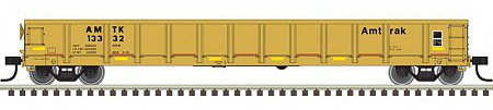Atlas Evans Gondola Amtrak (Orange/Black/Faded) #13340 HO Scale Model Train Freight Car #20005425