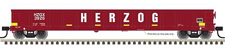 Atlas Evans Gondola Herzog (Brown/White/Yellow) #3924 HO Scale Model Train Freight Car #20005443