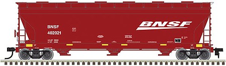 Atlas 4650 Covered Hopper BNSF (Wedge) #403650 HO Scale Model Train Freight Car #20005524