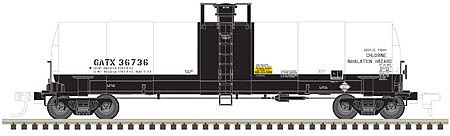 Atlas 17,360 Gallon Chlorine Tank Car GATX HO Scale Model Train Freight Car #20005623