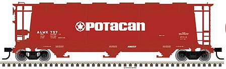 Atlas ACF 3-Bay Cylindrical Hopper Potacan #789 HO Scale Model Train Freight Car #20005770