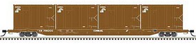 Atlas 85' Trash Flat car Conrail #798199 with Containers HO Scale Model Train Freight Car #20006036