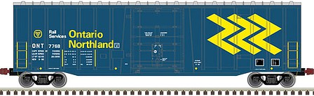 Atlas NSC 5111 Plug-Door Boxcar Ontario Northland #7701 HO Scale Model Train Freight Car #20006087
