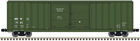Atlas FMC 5503 Double Door Boxcar MDW #7101 HO Scale Model Train Freight Car #20006297