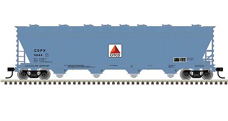 Atlas ACF 5250 Centerflow Covered Hopper Citco #5297 HO Scale Model Train Freight Car #20006404